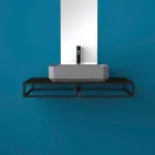 حوض غسيل سيراميكي حديث مصنوع في إيطاليا، زوليمو Viadurini