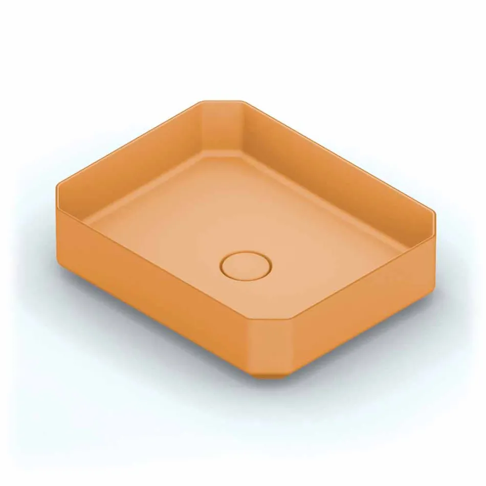 حوض غسيل سيراميكي حديث مصنوع في إيطاليا، زوليمو Viadurini