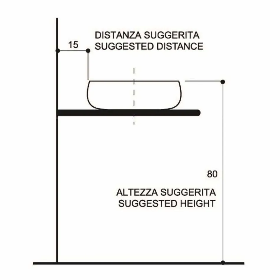 حوض غسيل من السيراميك من راكو، مصنوع يدويًا في إيطاليا، رامون Viadurini