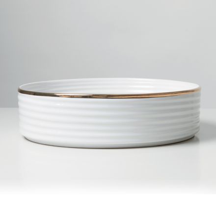 حوض مطبخ من الخزف الحجري مع حافة مطلية بالمينا - اهتزاز Viadurini