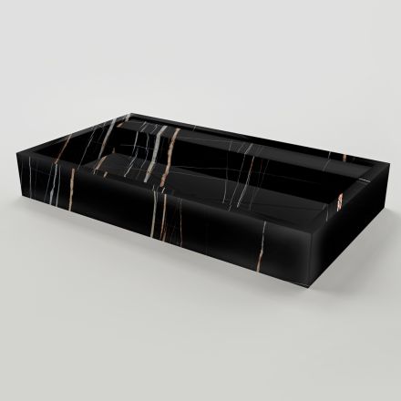 حوض مطبخ من الخزف الحجري ذي مظهر الرخام، صنع في إيطاليا - سيرفيا Viadurini