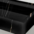 حوض مطبخ من الخزف الحجري ذي مظهر الرخام، صنع في إيطاليا - سيرفيا Viadurini