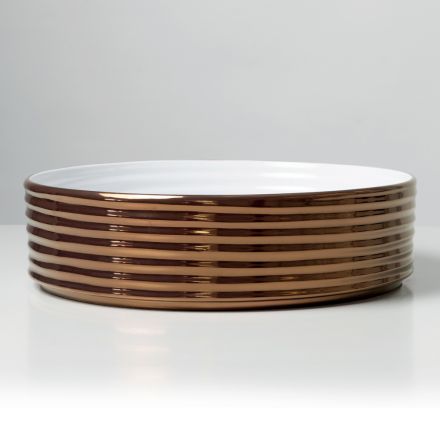 حوض غسيل يُوضع على سطح الطاولة، مصنوع من الخزف الحجري المتموج، صنع في إيطاليا - فيبرازيوني Viadurini