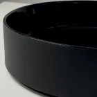 حوض غسيل من الخزف الحجري المصنوع يدويًا من هالو، صنع في إيطاليا Viadurini