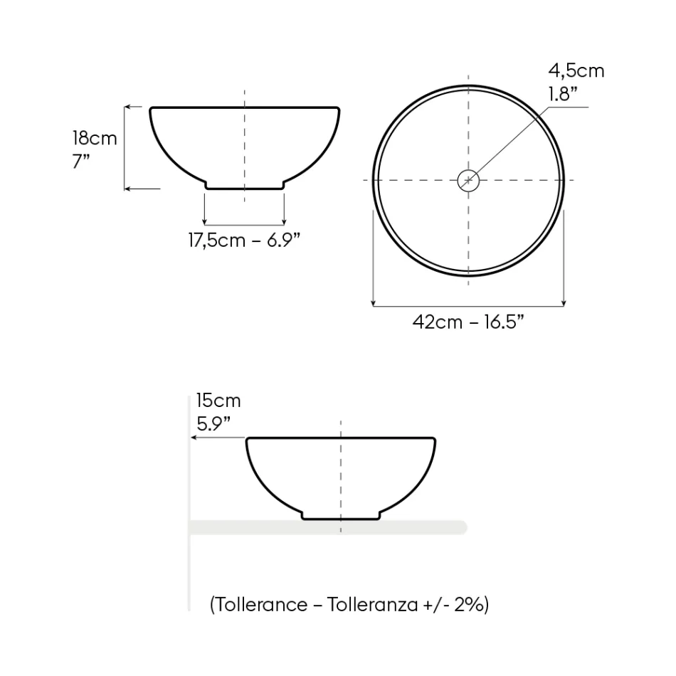 حوض مطبخ مصنوع يدويًا بتقنية راكو، صنع في إيطاليا - ماجما Viadurini