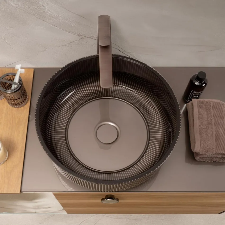 حوض مطبخ مطلي بالراتنج ومطلي بالزجاج الفينيسي - إكسلسيور Viadurini