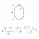حوض غسيل سيراميك بتصميم مائل مصنوع في إيطاليا لامع Viadurini