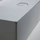 حوض غسيل حديث من السيراميك الأبيض أو الملون، مقاس 85×37 سم Viadurini