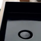 حامل حوض غسيل سيراميك أسود حديث أيقونة أليس سيراميك Viadurini