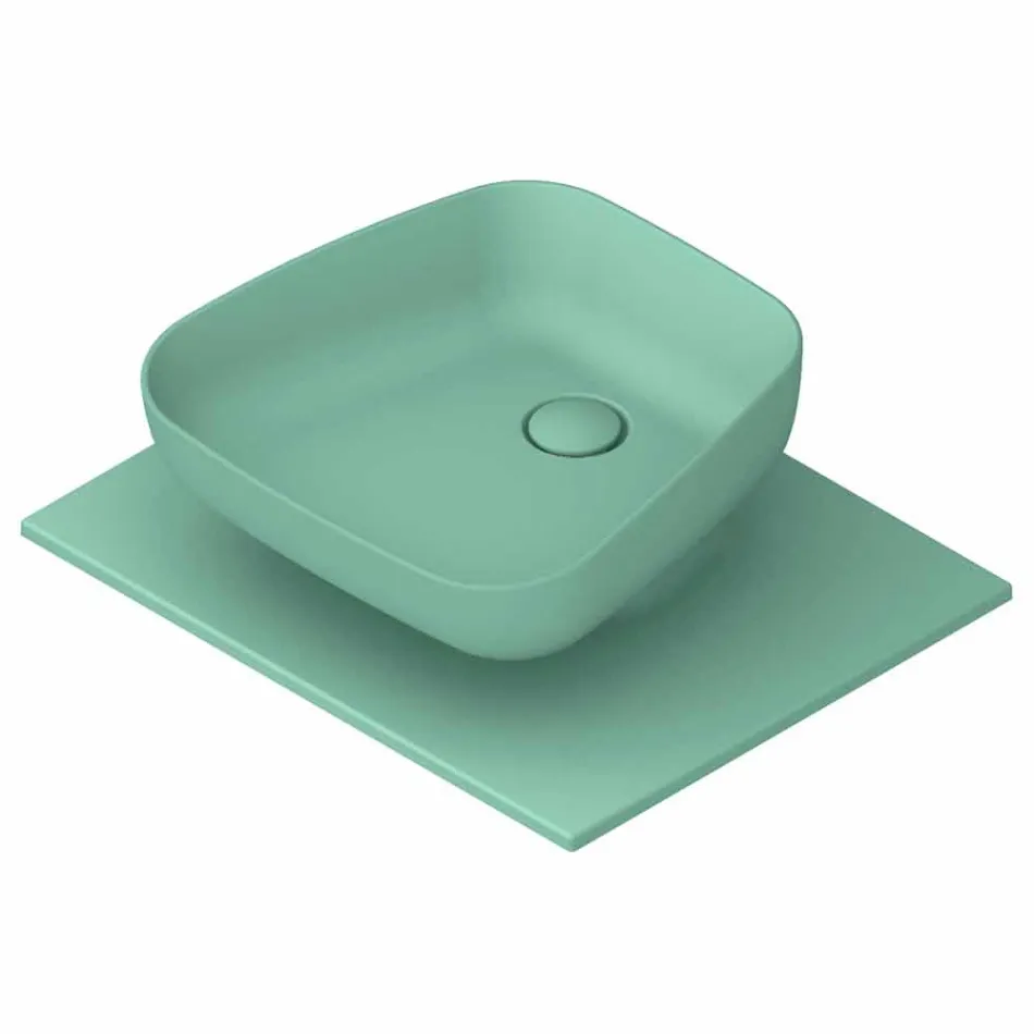 حوض غسيل سيراميك حديث مصنوع في إيطاليا، ريالي Viadurini