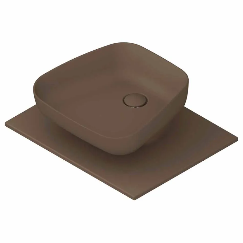 حوض غسيل سيراميك حديث مصنوع في إيطاليا، ريالي Viadurini