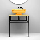 حوض غسيل سيراميك حديث مصنوع في إيطاليا، ريالي Viadurini