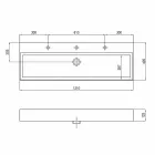 حوض غسيل مائل أو جداري من السيراميك الملون أو الأبيض من Leivi Viadurini