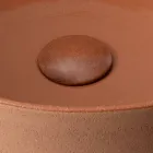 حوض غسيل يُوضع على سطح الطاولة، مصنوع من الطين الطبيعي، بتشطيبات متنوعة - بالانس Viadurini