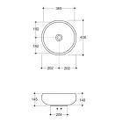 حوض غسيل دائري من السيراميك الملون مصنوع في إيطاليا - وعاء Viadurini