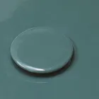 حوض غسيل دائري من السيراميك اللامع، صنع في إيطاليا - كانديتو Viadurini