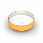 حوض غسيل دائري حديث من السيراميك مصنوع في إيطاليا، يوئيل Viadurini