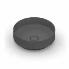 حوض غسيل دائري حديث من السيراميك مصنوع في إيطاليا، يوئيل Viadurini