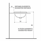 حوض حمام مدمج في الحائط مصنوع من طين النار والذهب، صنع في إيطاليا، أوتيس Viadurini