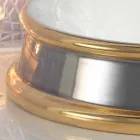 تصميم حوض حمام نصف غائر مصنوع من طين النار في إيطاليا، مانيلو Viadurini