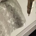 حوض غسيل من السيراميك باللون الأبيض الفضي مصنوع في إيطاليا Cubo Viadurini