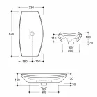 حوض غسيل بتصميم سيراميكي مصنوع في إيطاليا لورا Viadurini