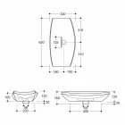 حوض غسيل بتصميم سيراميكي مصنوع في إيطاليا لورا Viadurini