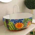 حوض غسيل بتصميم سيراميكي، صنع في إيطاليا، أوسكار Viadurini