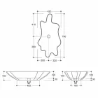 حوض غسيل سيراميك بتصميم عصري مصنوع في إيطاليا ريان Viadurini