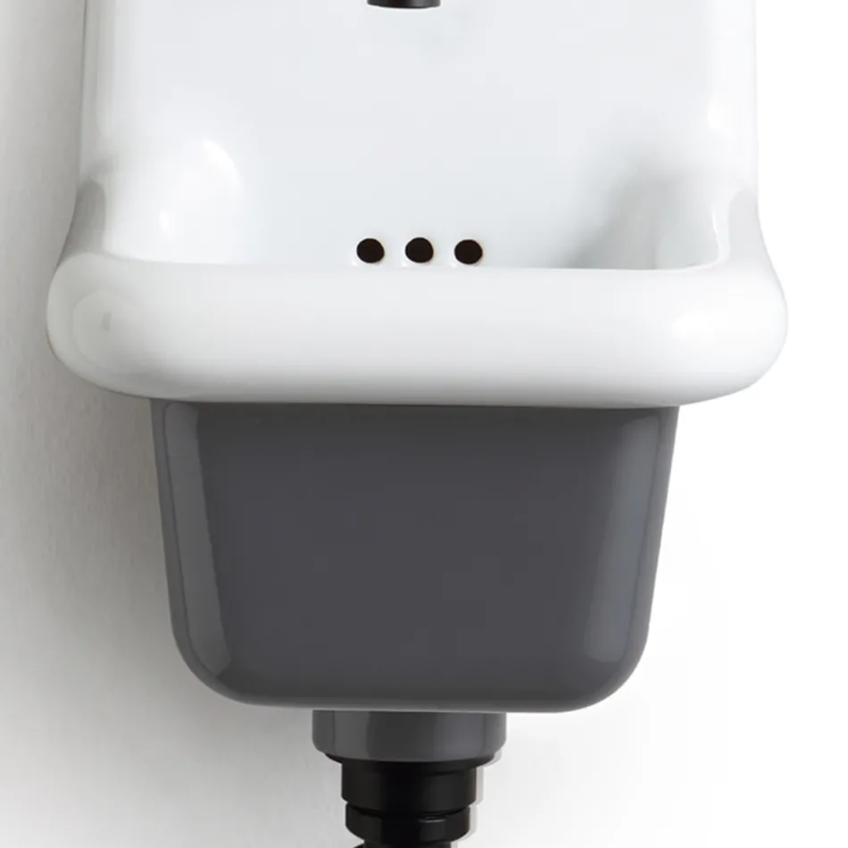 حوض غسيل حمام قائم بذاته باللون الأبيض والسيراميك الملون 26 سم - الأردن Viadurini