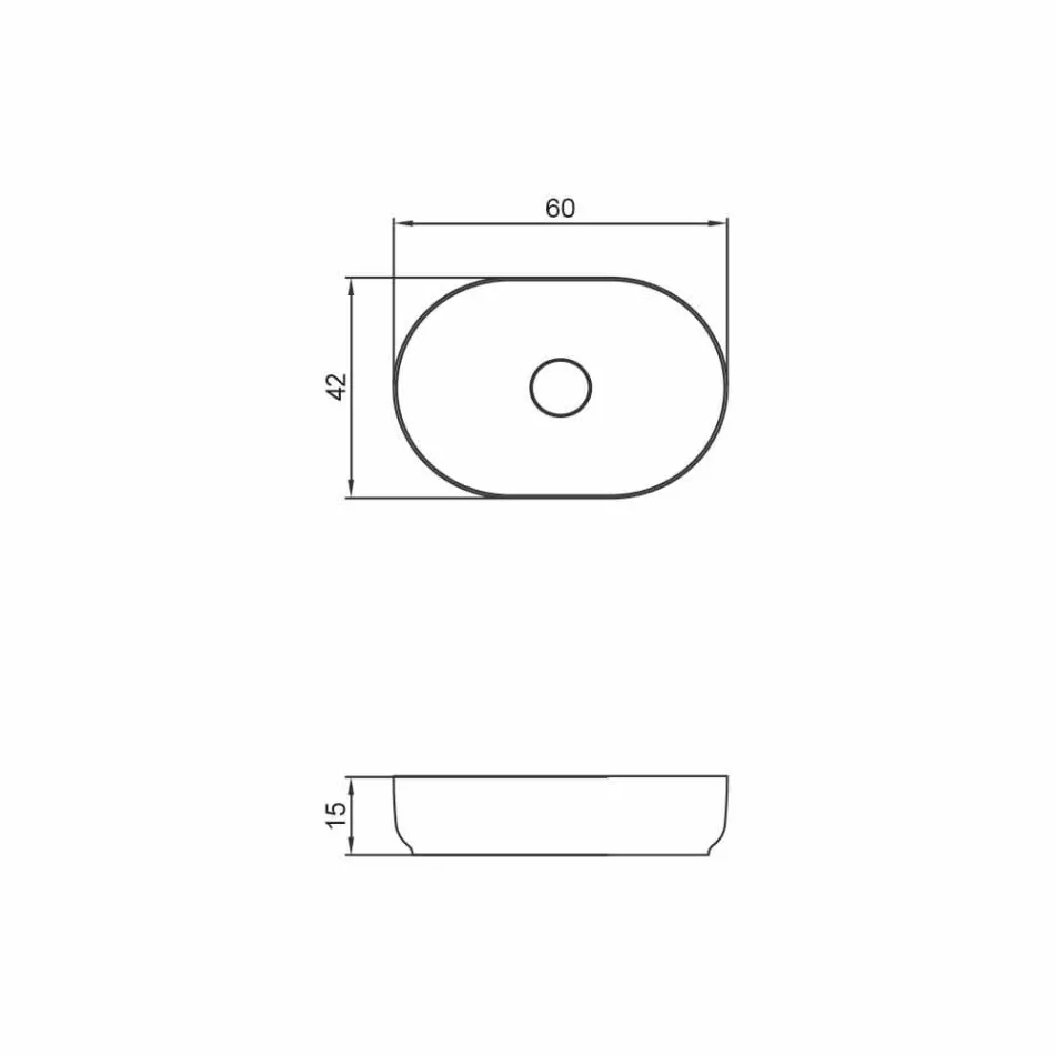 حوض غسيل بتصميم حمام مستقل مصنوع في إيطاليا Dalmine Medium Viadurini