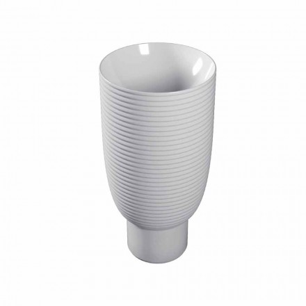 حوض غسيل قائم بذاته من السيراميك الأبيض أو ترابيا الملون Viadurini