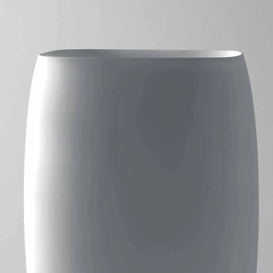 حوض غسيل سيراميك قائم بذاته بتصميم عصري من Gais، صنع في إيطاليا Viadurini