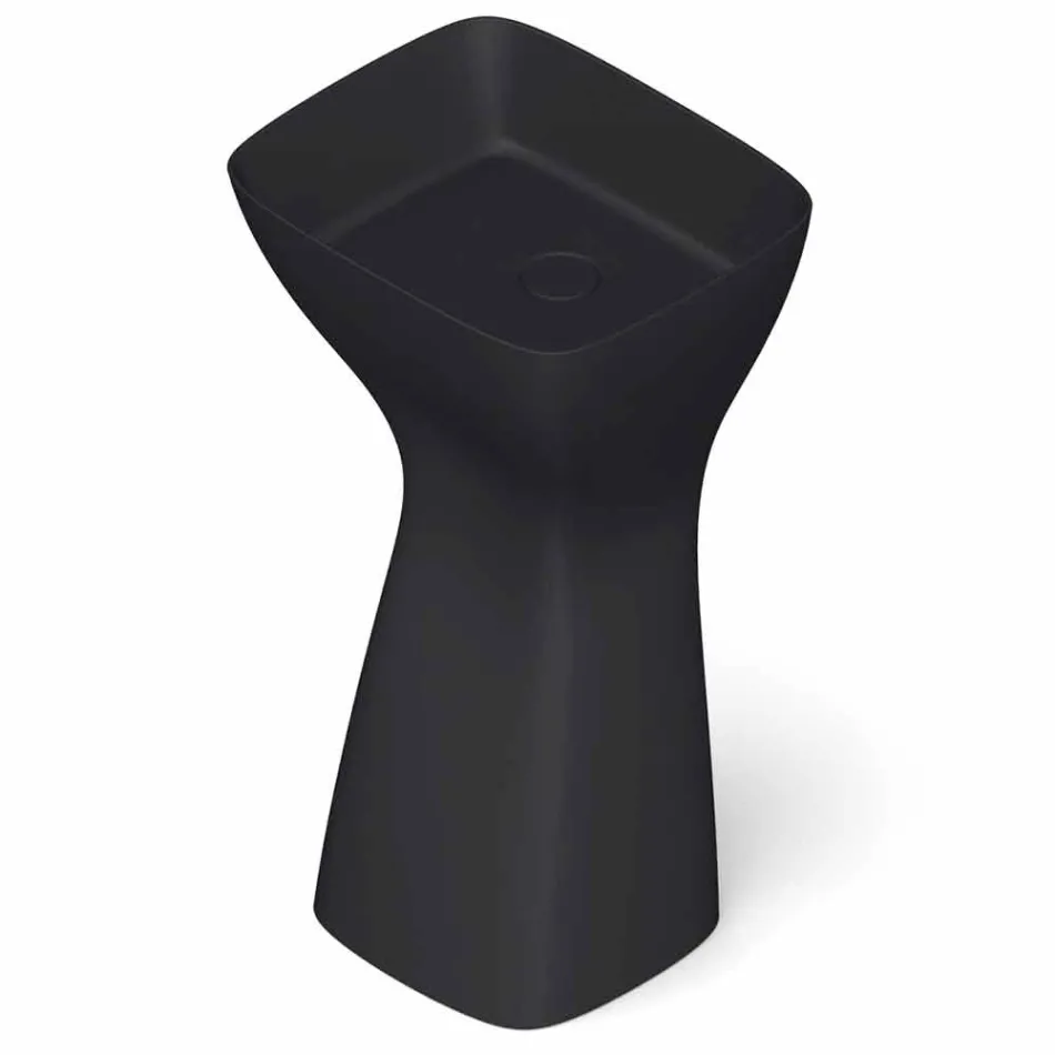 حوض غسيل سيراميك حديث قائم بذاته، صنع في إيطاليا، فيرمينو Viadurini