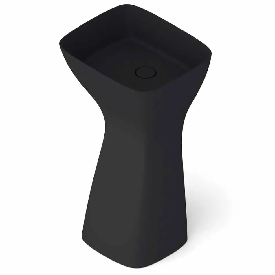 حوض غسيل سيراميك حديث قائم بذاته، صنع في إيطاليا، فيرمينو Viadurini