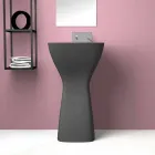 حوض غسيل سيراميك حديث قائم بذاته، صنع في إيطاليا، فيرمينو Viadurini