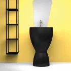 حوض غسيل سيراميك حديث قائم بذاته، صنع في إيطاليا، باسيل Viadurini