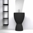 حوض غسيل سيراميك حديث قائم بذاته، صنع في إيطاليا، باسيل Viadurini