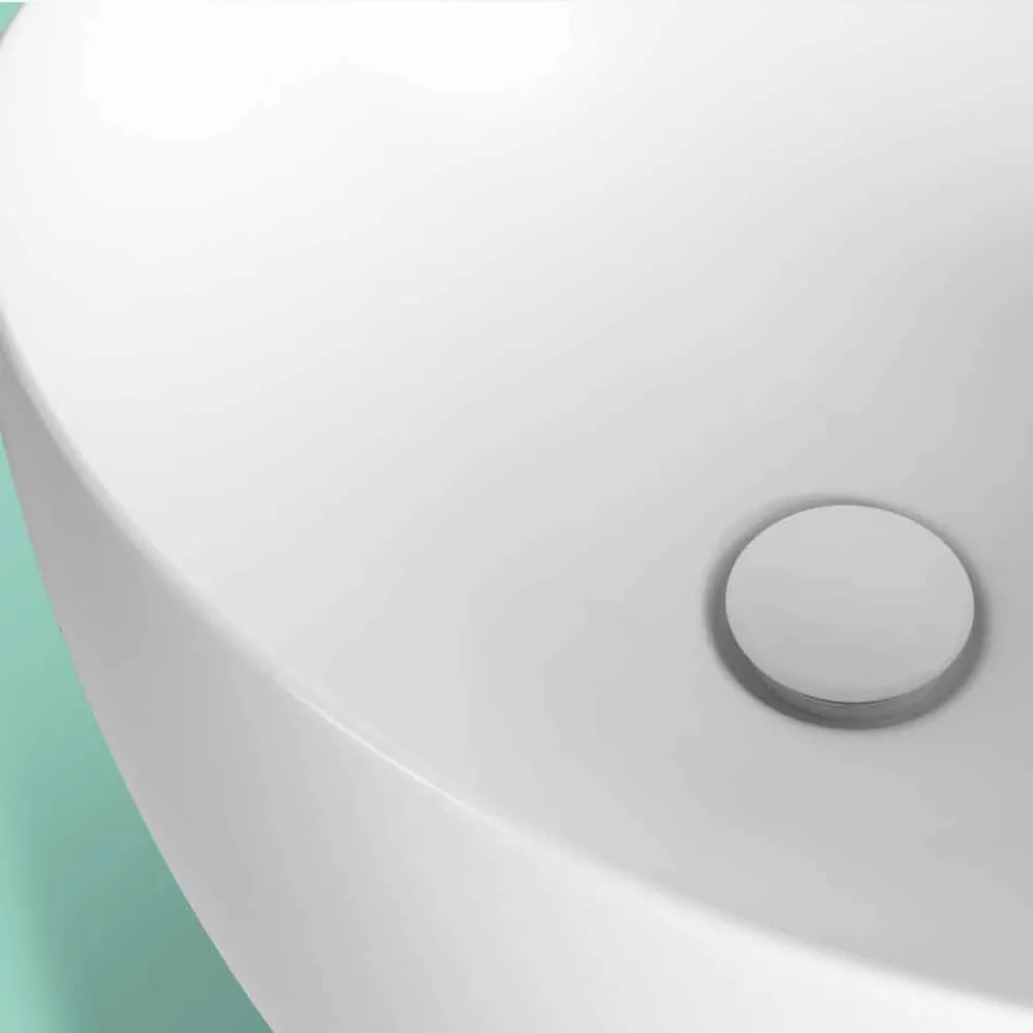 حوض غسيل سيراميك حديث قائم بذاته، صنع في إيطاليا، باسيل Viadurini