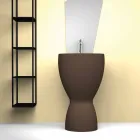 حوض غسيل سيراميك حديث قائم بذاته، صنع في إيطاليا، باسيل Viadurini