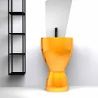 حوض غسيل سيراميك حديث قائم بذاته، صنع في إيطاليا، باسيل Viadurini