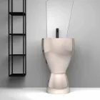 حوض غسيل سيراميك حديث قائم بذاته، صنع في إيطاليا، باسيل Viadurini