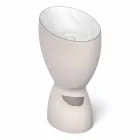 حوض غسيل سيراميك حديث قائم بذاته، صنع في إيطاليا، باسيل Viadurini