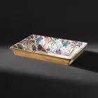 حوض غسيل مصنوع يدويًا من الطين الناري بزخارف ملونة، صنع في إيطاليا - أولنتي Viadurini