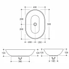 حوض غسيل سيراميك بتصميم عصري مصنوع في إيطاليا Viadurini