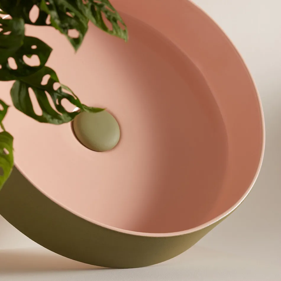 حوض غسيل من الخزف الحجري بتشطيبات مختلفة صنع في إيطاليا - مظروف Viadurini