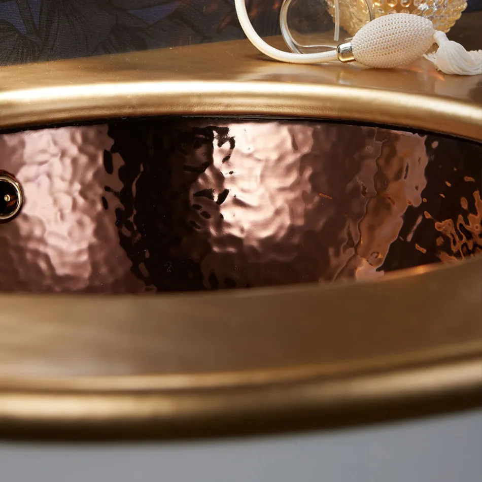 حوض غسيل مدمج من الطين الناري بثلاث لمسات نهائية صنع في إيطاليا - إيريولي Viadurini