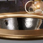 حوض غسيل مدمج من الطين الناري بثلاث لمسات نهائية صنع في إيطاليا - إيريولي Viadurini