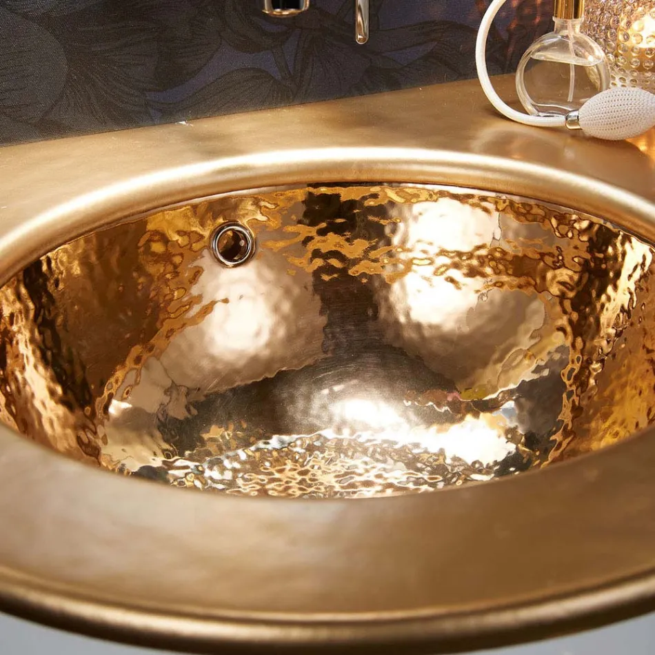 حوض غسيل مدمج من الطين الناري بثلاث لمسات نهائية صنع في إيطاليا - إيريولي Viadurini