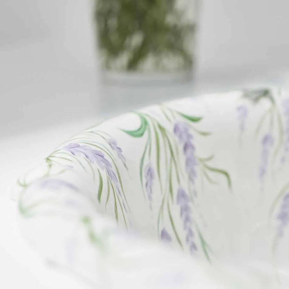 حوض غسيل غائر من البورسلين الكلاسيكي المصنوع يدويًا في إيطاليا، سانتياغو Viadurini